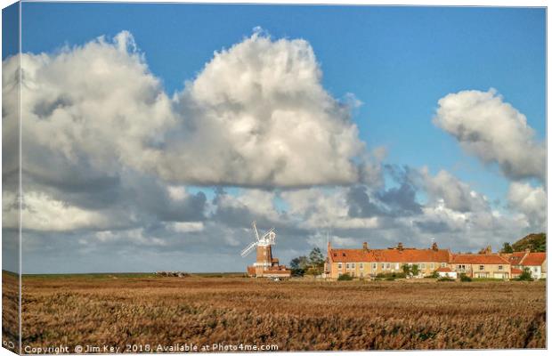 Cley Windmill Standing Proud Canvas Print by Jim Key