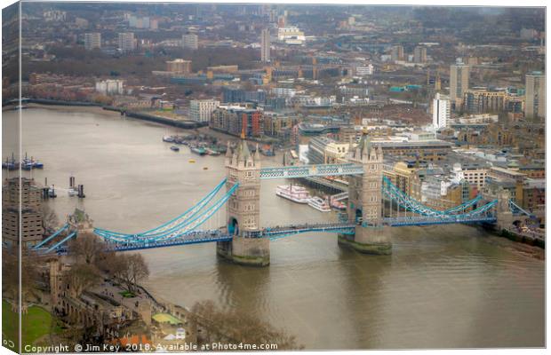 Tower Bridge in the Landscape Canvas Print by Jim Key