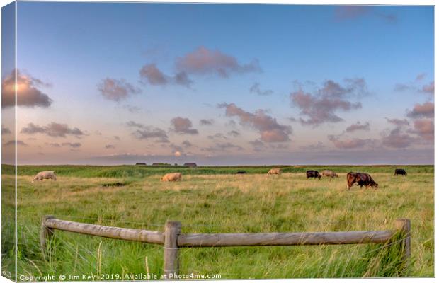 Cley Marshes Norfolk Canvas Print by Jim Key