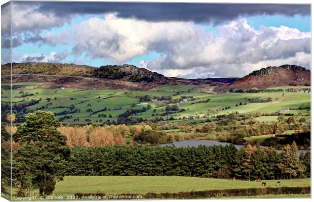 The Roaches and Hen Cloud  Canvas Print by Jim Key