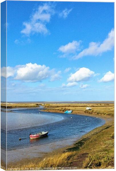 Freshes Creek Norfolk Canvas Print by Jim Key