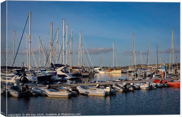 Mylor Yacht Harbour  Canvas Print by Jim Key