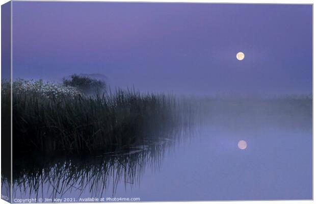 Moon River Reflection Canvas Print by Jim Key