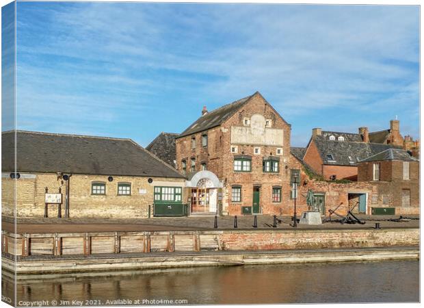 Purfleet Quay King's Lynn Norfolk Canvas Print by Jim Key