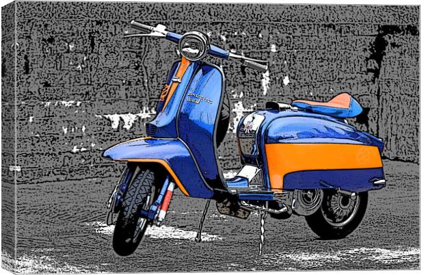 Lambretta Dreams Canvas Print by Helen Davies