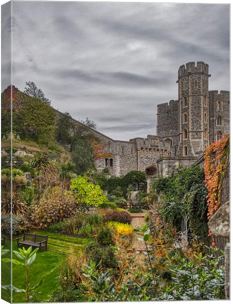 The Queens Private Windsor Garden Canvas Print by Dave Williams