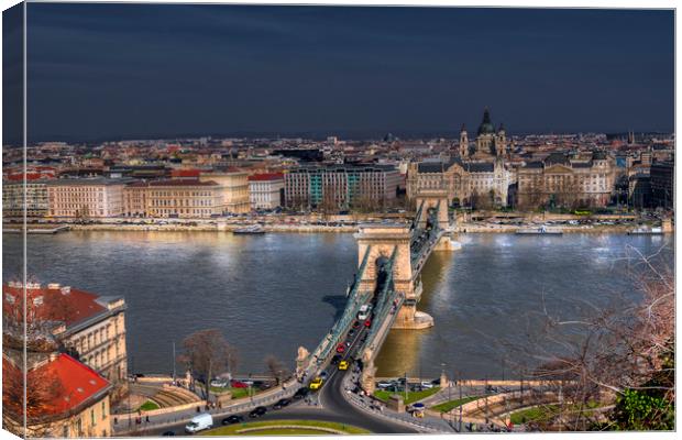 Budapest Nights Canvas Print by Dave Williams