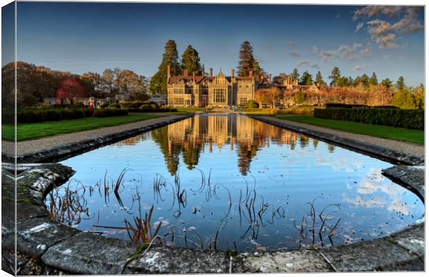 Rhinefield House Reflections Canvas Print by Dave Williams