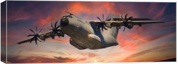Airbus A400M in Flight Canvas Print by Dave Williams