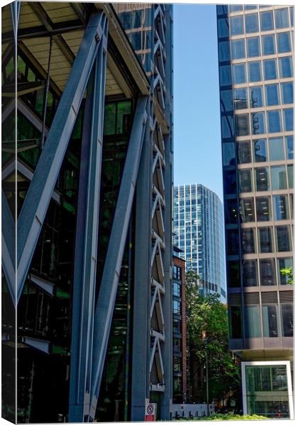 London´s modern building experiments Canvas Print by Steve Painter