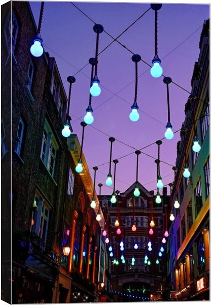 London night lights Canvas Print by Steve Painter