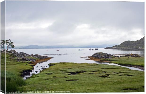 Sound of Arisaig from Glenuig Canvas Print by Hazel Wright