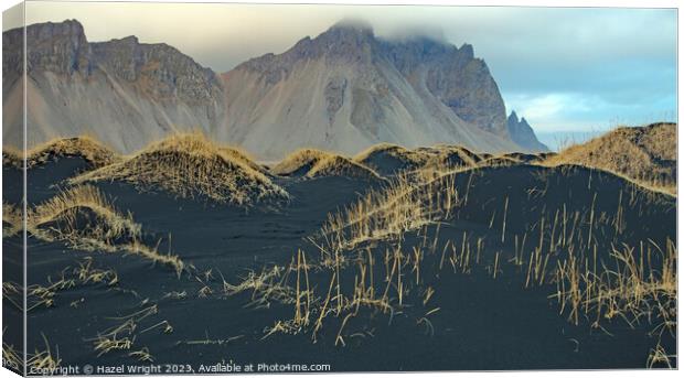 Vestrahorn, Iceland Canvas Print by Hazel Wright