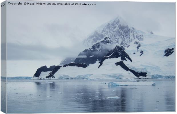 Wilhelmina Bay, Antarctica Canvas Print by Hazel Wright