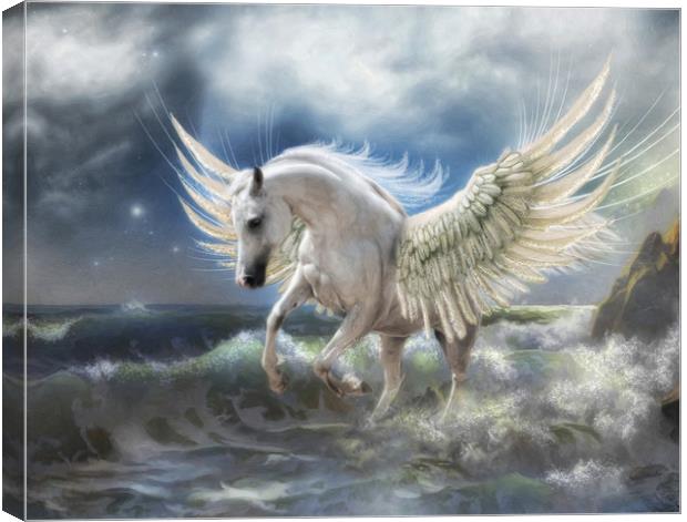 Pegasus Rising Canvas Print by Trudi Simmonds