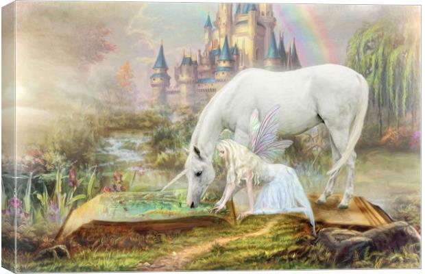Fairy Tales and Unicorns Canvas Print by Trudi Simmonds