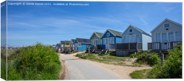 Vibrant Beach Haven Canvas Print by Derek Daniel