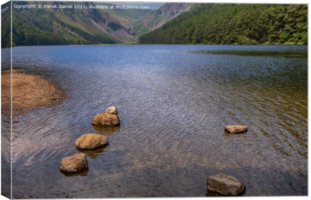 Glendalough, County Wicklow Canvas Print by Derek Daniel