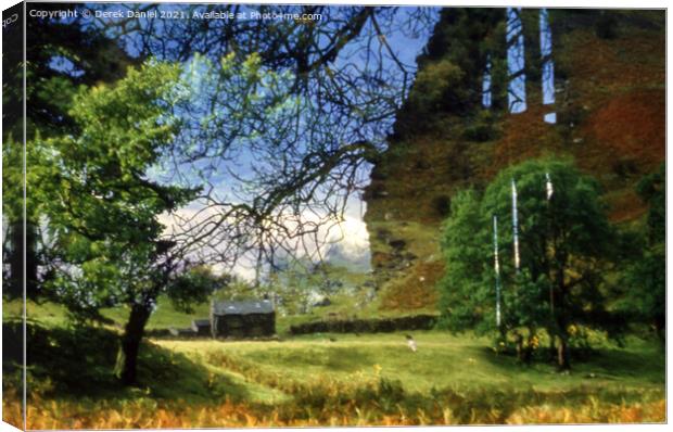 Imaginative Landscape A Painterly View Canvas Print by Derek Daniel