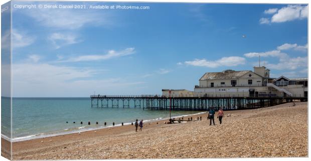 A Victorian Jewel on the Beach Canvas Print by Derek Daniel