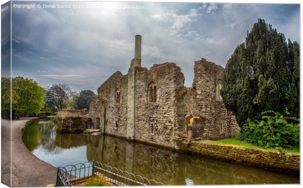 Constable’s House, Christchurch Castle, Dorset Canvas Print by Derek Daniel