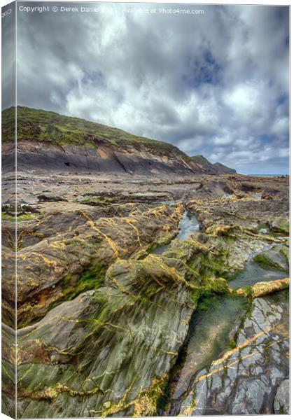 Crackington Haven, Cornwall Canvas Print by Derek Daniel