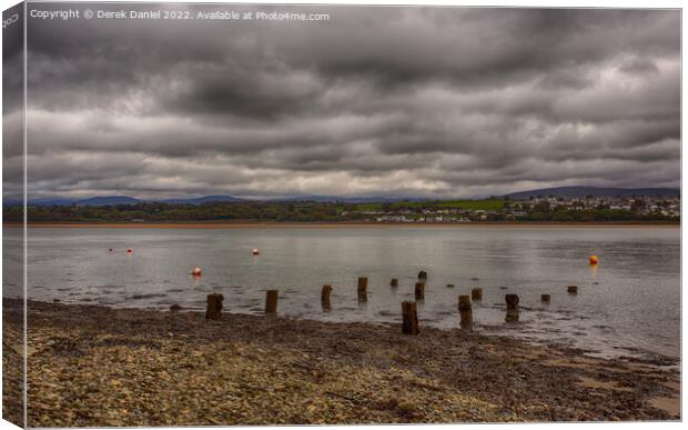 Dramatic Menai Strait Landscape Canvas Print by Derek Daniel