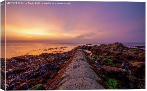 Stunning Sunrise over the Jurassic Coast Canvas Print by Derek Daniel