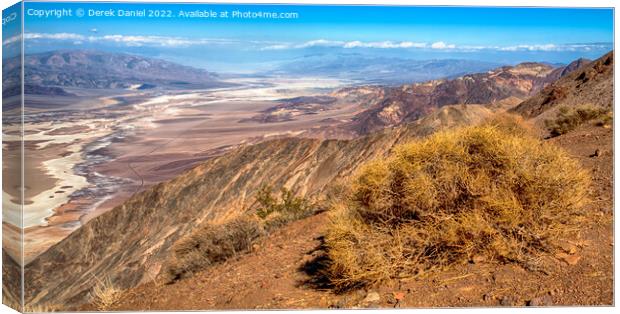 Dante's View, Death Valley Canvas Print by Derek Daniel