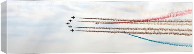 Thrilling Aerobatics at Bournemouth Air Show Canvas Print by Derek Daniel