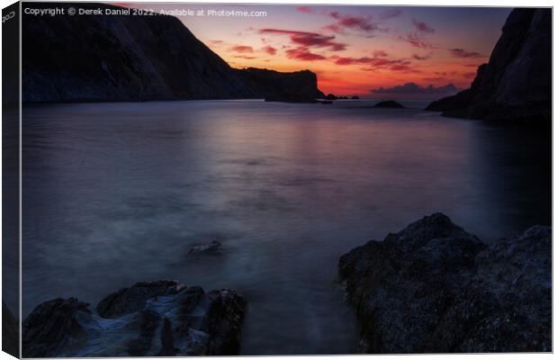 Serene Sunrise Over the Sea Canvas Print by Derek Daniel