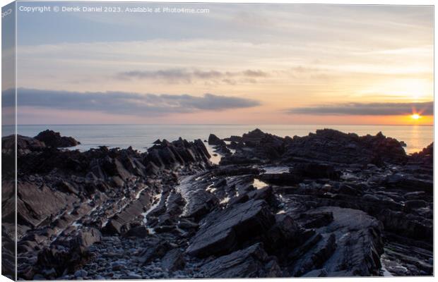 Majestic Sunset over the Atlantic Canvas Print by Derek Daniel