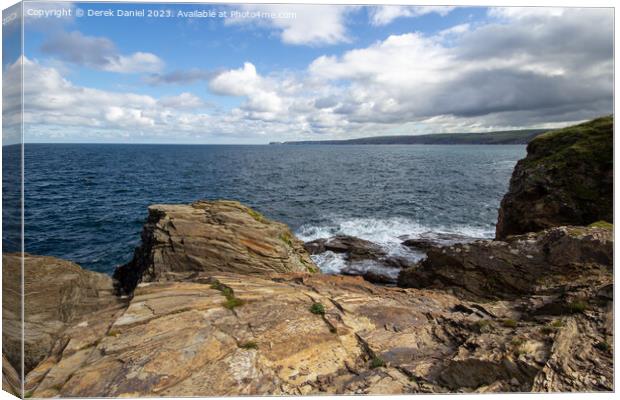 Majestic Rocky Haven Canvas Print by Derek Daniel