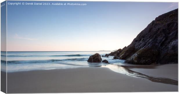 Majestic Sunset at Coumeenoole Beach Canvas Print by Derek Daniel