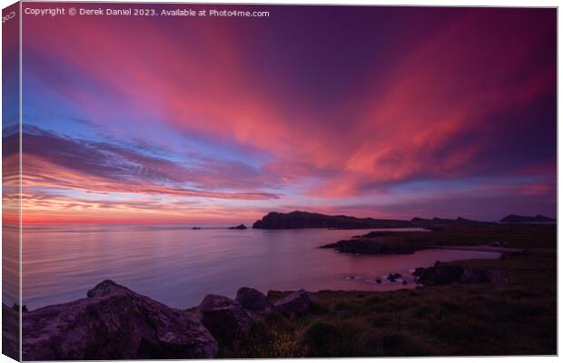 Blazing Skies at Sybil Head Canvas Print by Derek Daniel