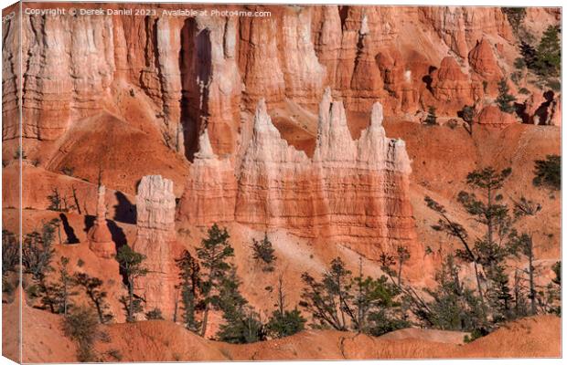Awe Inspiring Hoodoos of Bryce Canyon Canvas Print by Derek Daniel