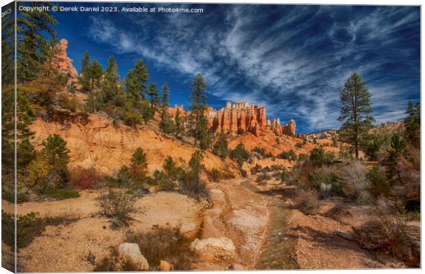 Mossy Cave Trail Canvas Print by Derek Daniel