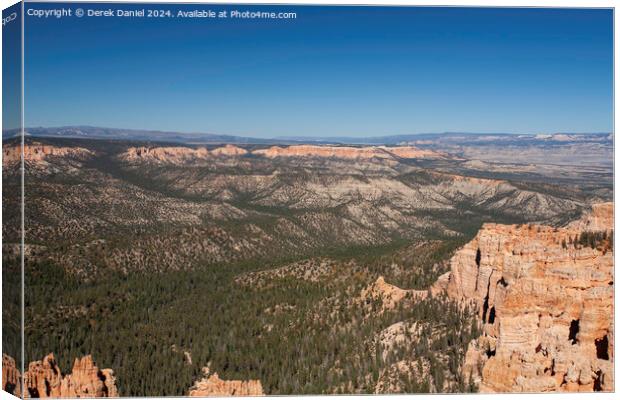 Scenic View Over Bryce Canyon Canvas Print by Derek Daniel