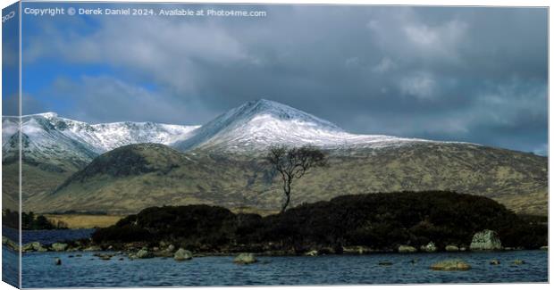 Lochan na h-Achlaise Canvas Print by Derek Daniel