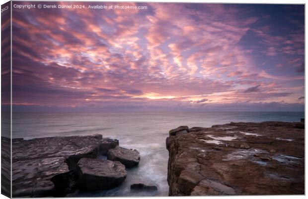 Sunrise around Portland, Dorset Canvas Print by Derek Daniel