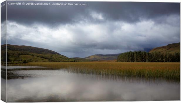 The serene Loch Cill Chriosd on Skye, Scotland  Canvas Print by Derek Daniel