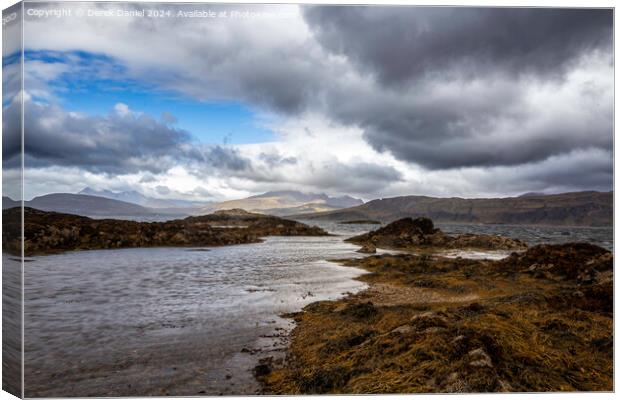 Ord Bay, Skye Canvas Print by Derek Daniel