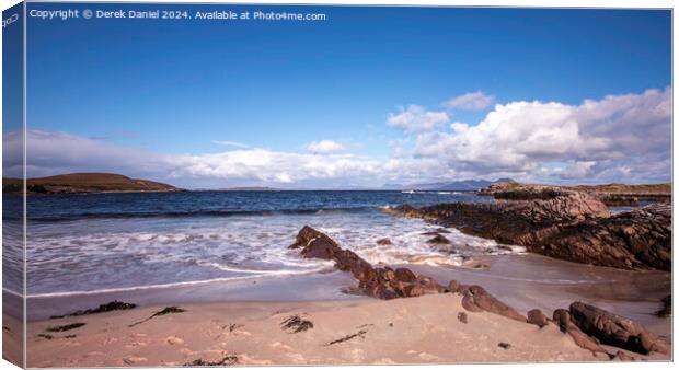 Mellon Udrigle, Laide, Scotland  Canvas Print by Derek Daniel