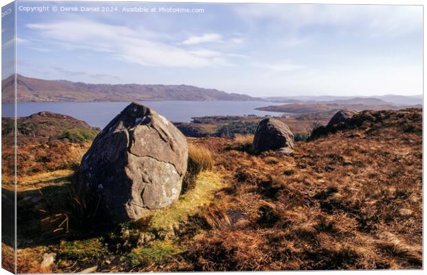 Loch Maree Canvas Print by Derek Daniel