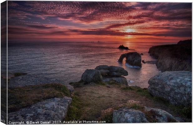 Mesmerising Sunset at Lands End Canvas Print by Derek Daniel