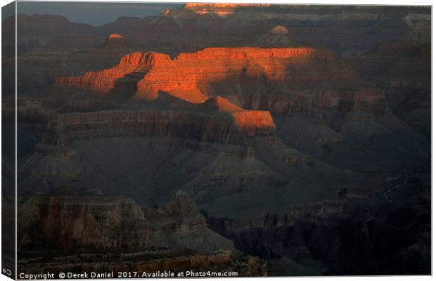 Majestic Sunset at the Deepest Canyon Canvas Print by Derek Daniel
