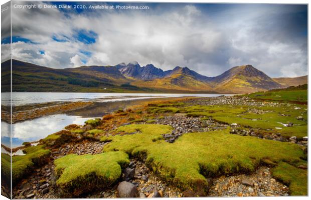 Looking towards Bla Bheinn Canvas Print by Derek Daniel