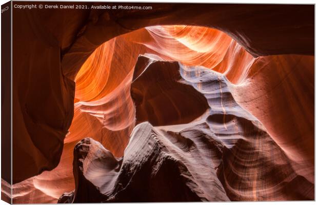 Surreal Beauty of Antelope Canyon Canvas Print by Derek Daniel