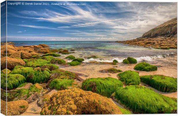 Secluded Paradise in Cornwall Canvas Print by Derek Daniel