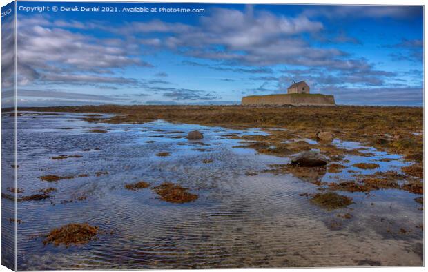 Church In The Sea, Anglesey  Canvas Print by Derek Daniel